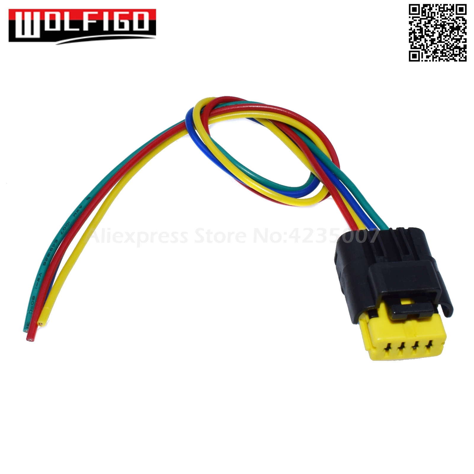 1 PC WOLFIGO New Fuel Pump Cable Wire Wiring Harness Plug 4 Pin For Renault MASTER III OPEL 8201348602,172025557R,241105468R - Цвет: 1 PC
