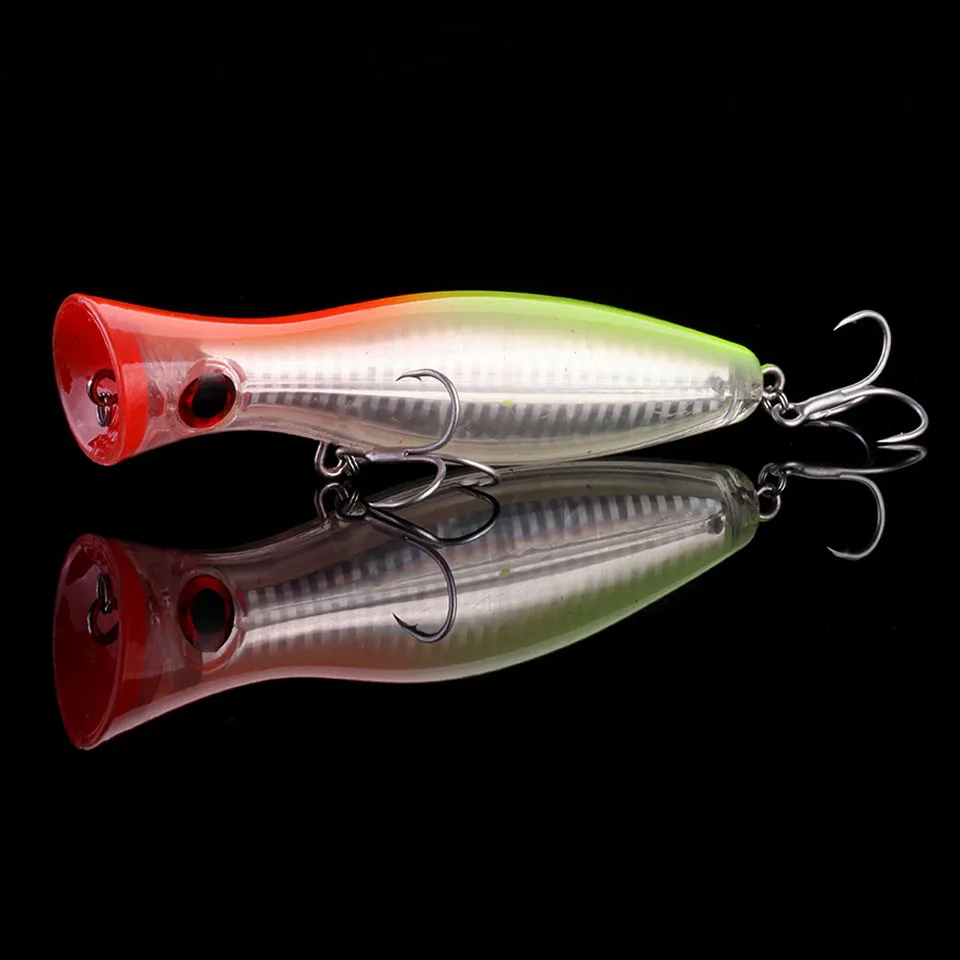 Ходить рыбы Топ воды рыболовная наживка Поппер приманки 12 см 40g жесткие большой