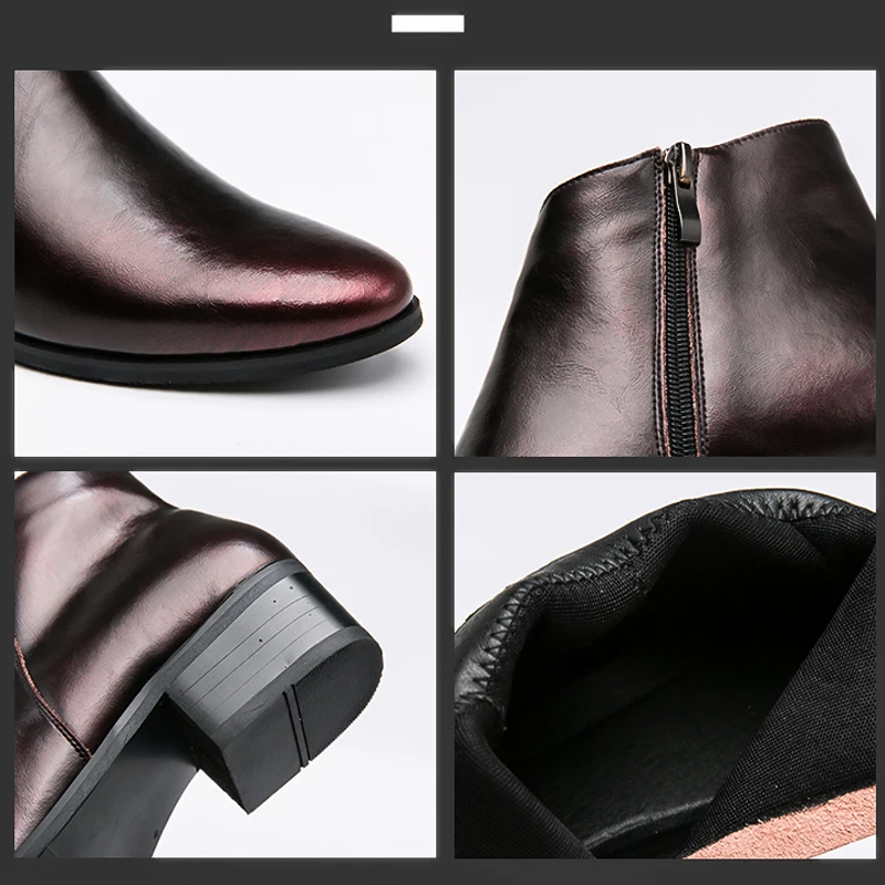 Мужские ботинки челси Кожаные Свадебные модельные туфли Официальные мужские