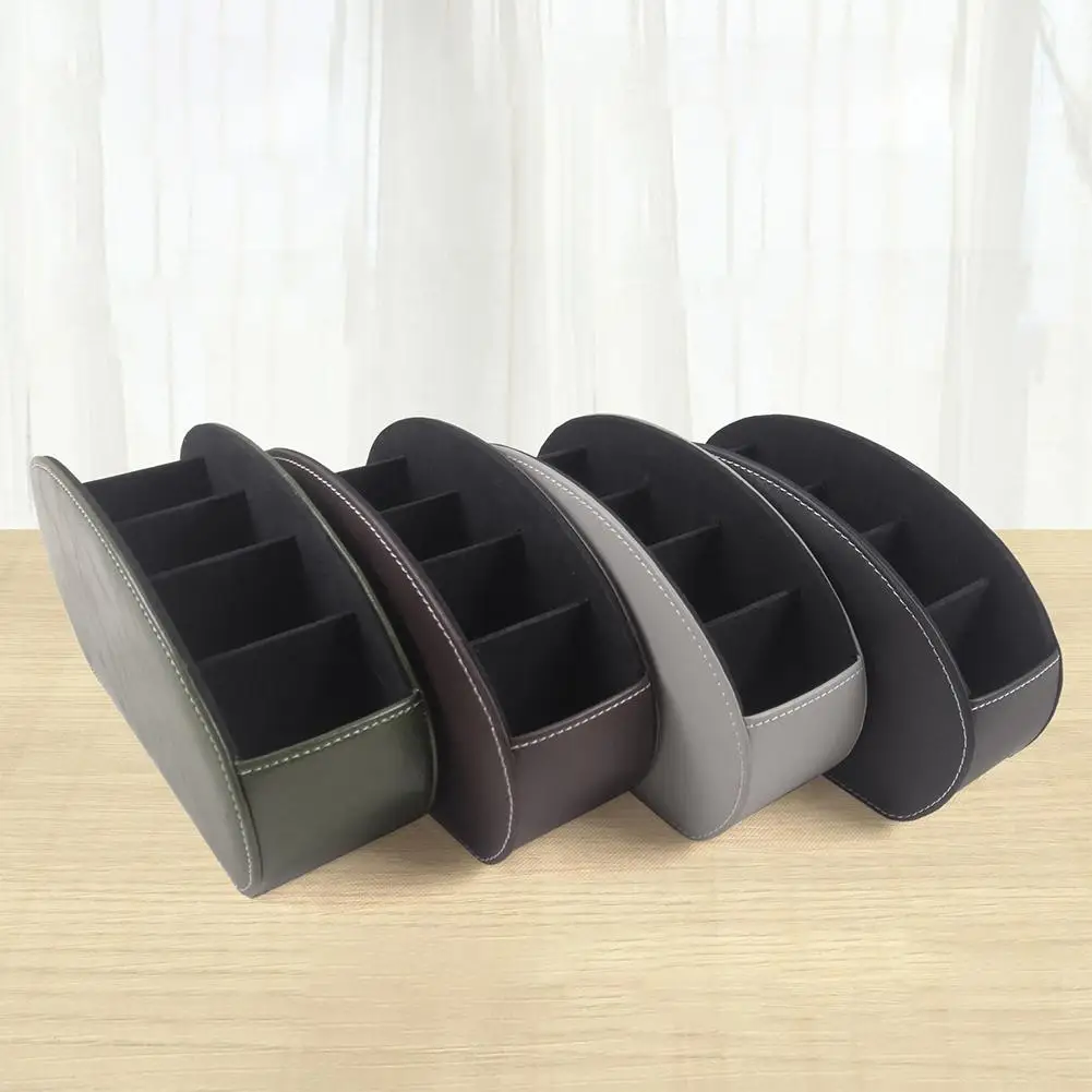

Leather Storage Container Box For Remote Control Household Organizer