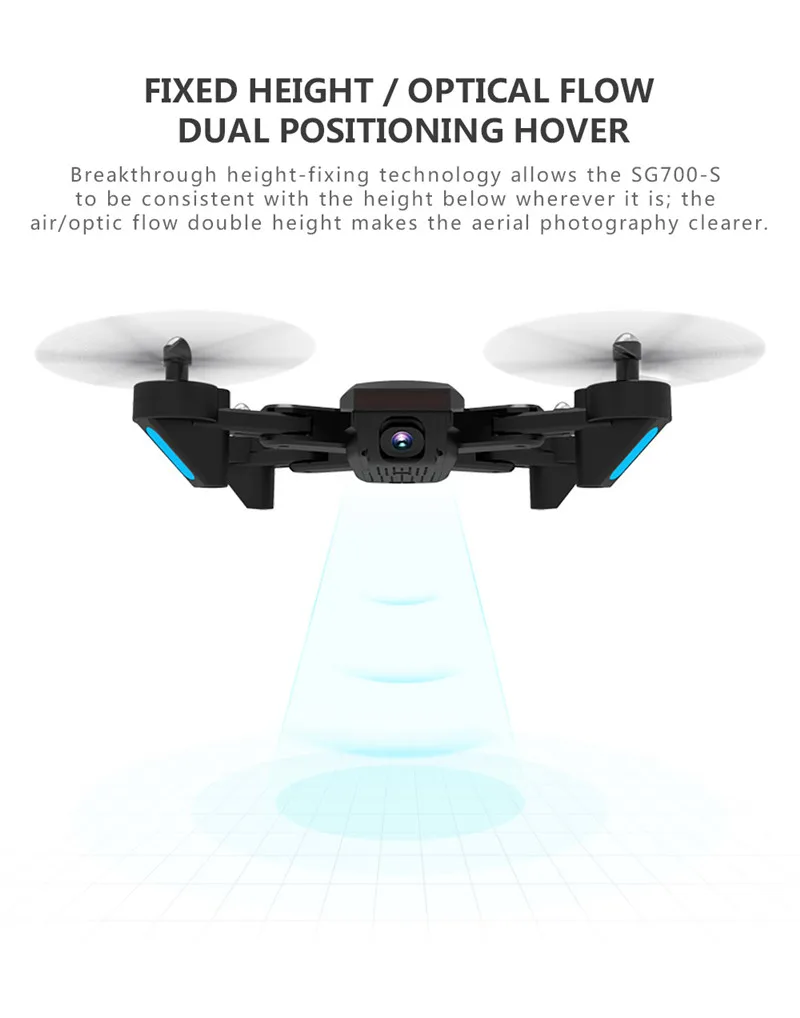Профессиональный складной мини Дрон ZLL SG700S с двойной камерой 1080P 4K Дрон HD WiFi FPV оптический поток селфи Радиоуправляемый квадрокоптер игрушка для мальчиков