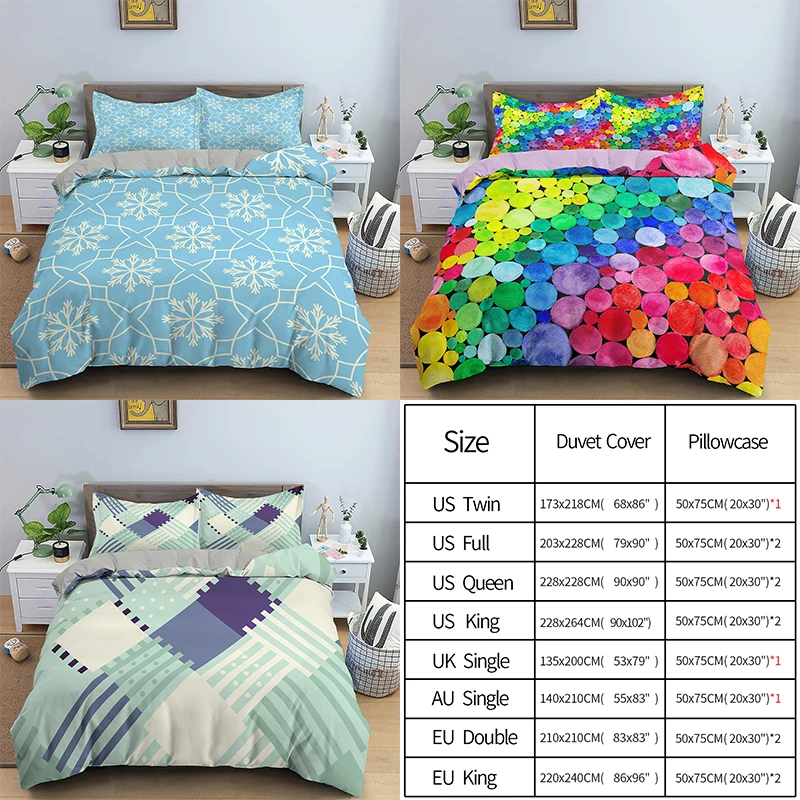 

3D Bedding Sets Luxury Duvet Cover Set Bedclothes Single/Twin/Queen/King Size For Kids Bedroom Bedding