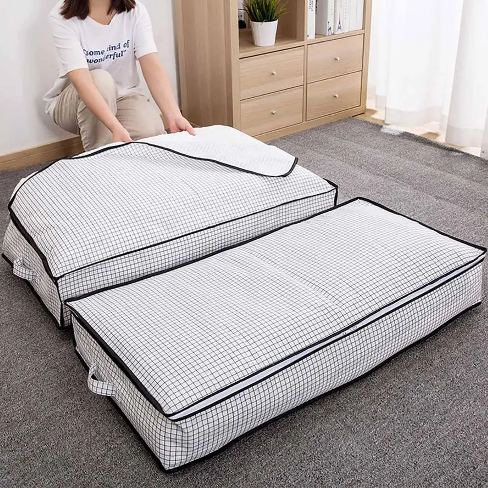 Большое одеяло под кровать Бытовая сумка для хранения влагостойкая сумка для хранения одежды складной органайзер для шкафа для подушки одеяло пустой