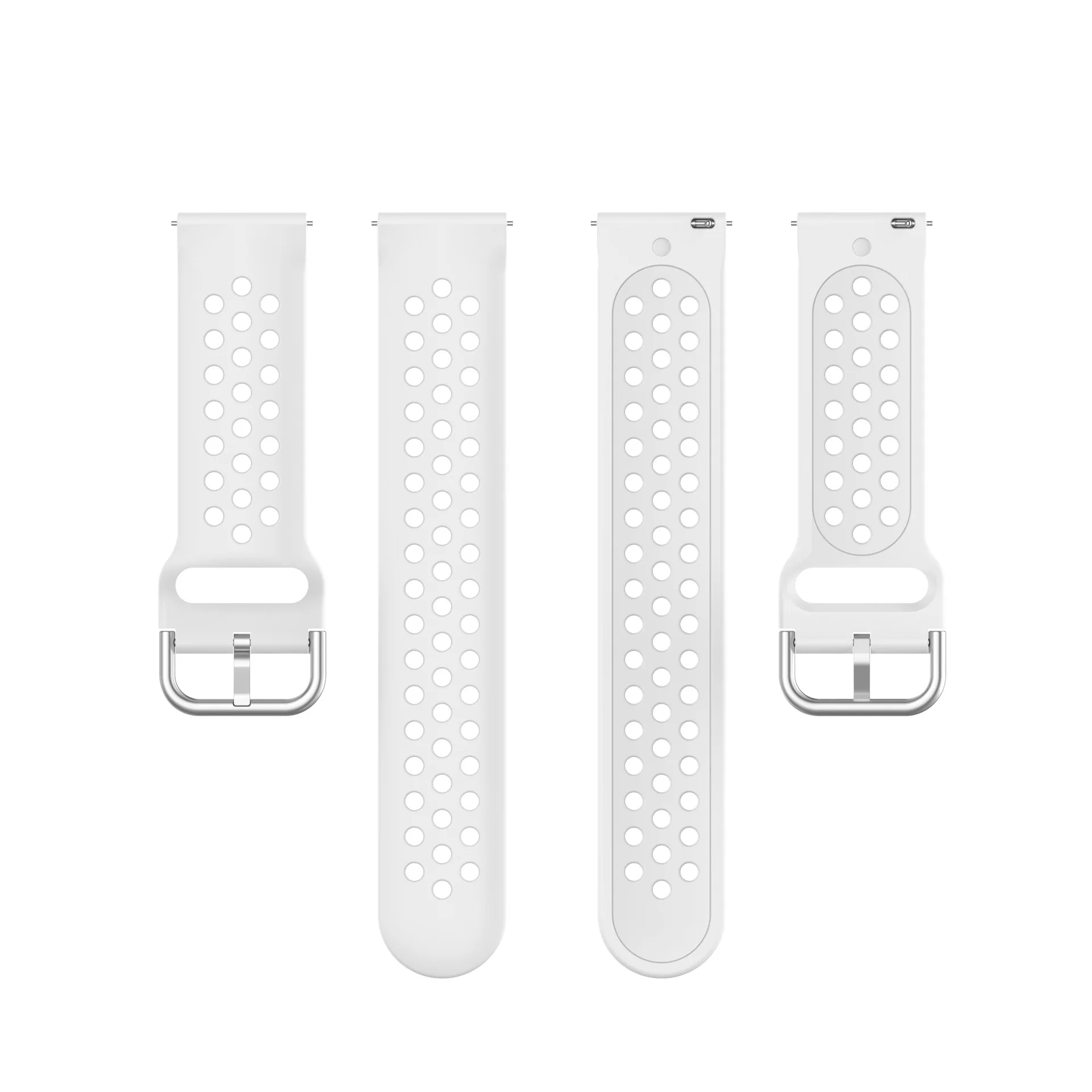 20mm 22mm watch strap For Samsung Galaxy Watch Gear S3 42mm Active2 Active3 Huawei GT2 Huami Amazfit bip Silicone bracelet strap