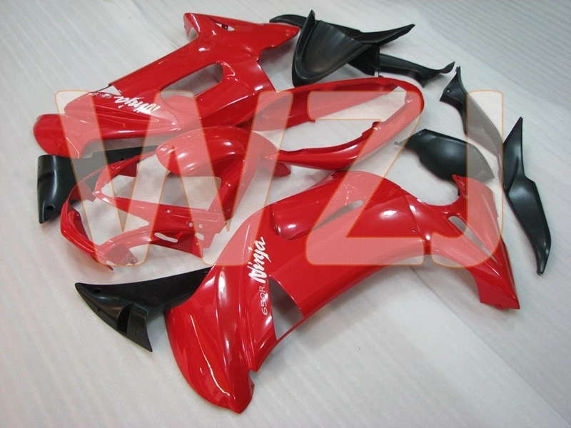 ER-6F 2006 Body Kits EX 650 2007 Red Fairings - 2008 Motorcycle Fairing | Full
