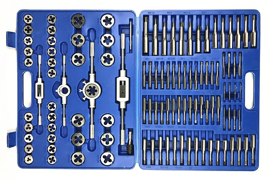 110 шт./компл. Tap& Die Toolkit M3-M12 M6-M20 резьбовой метрический гаечный ключ, конические краны, штепсельные краны, t-образный кран с ручкой гаечного ключа