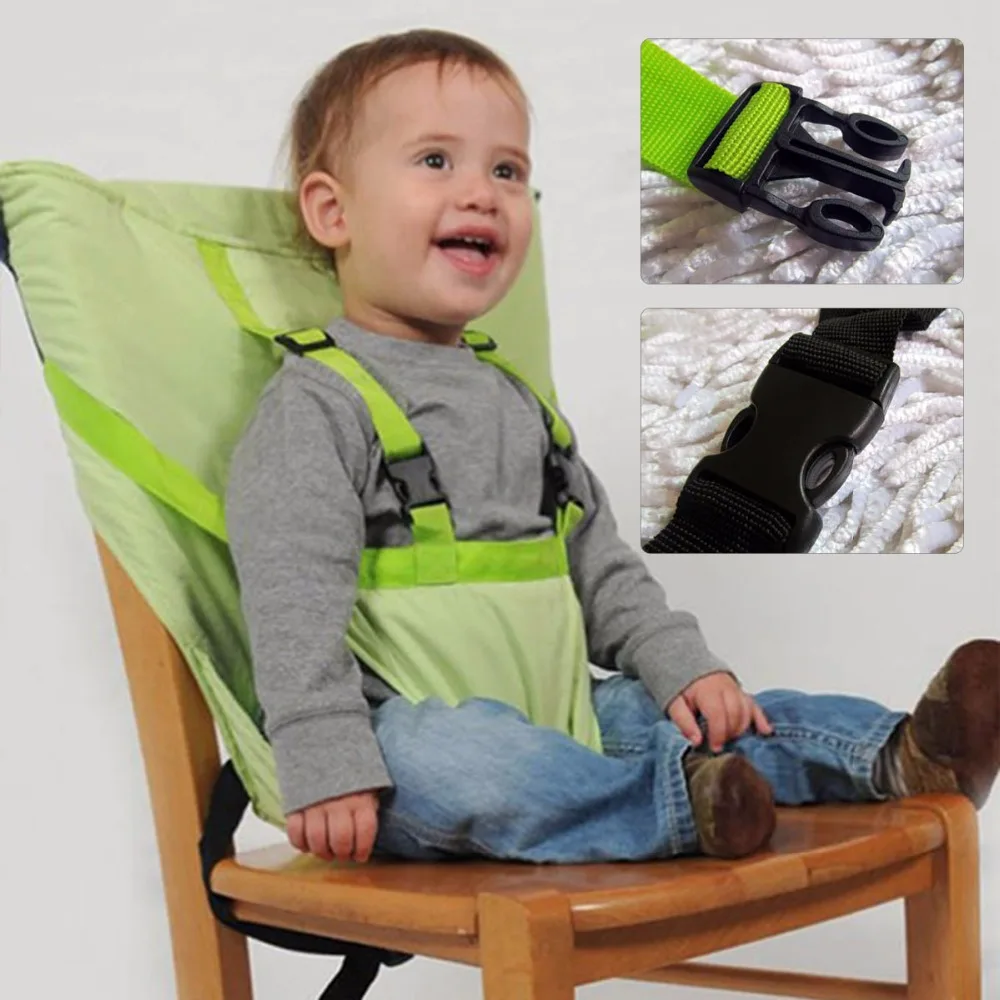 

Baby High Chair Harness Travel Safety Belt for Baby Toddler Feeding Booster Portable Easy Seat with Adjustable Straps Shoulder