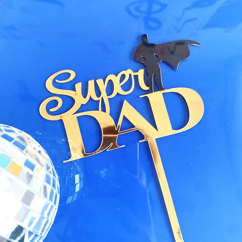 1 шт./Топпер для торта Super father украшение на День отца акриловый Топпер день