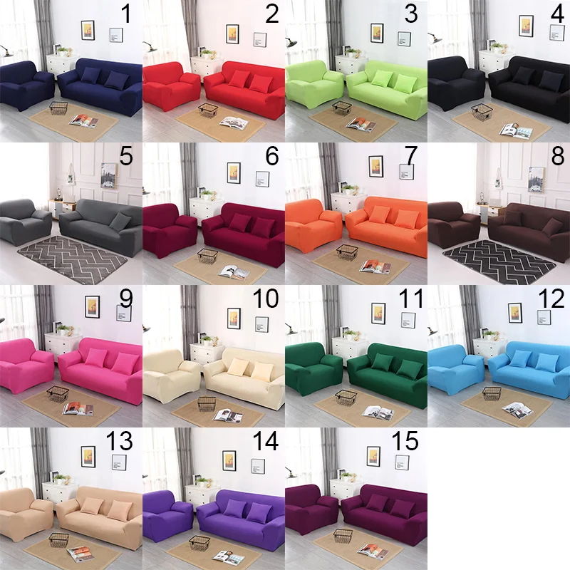 

Sofa Cover Non-slip 1/2/3/4 Seater Stretch Chair Couch Cover Elastic Slipcover Protector Universal Spandex Case for Living Room