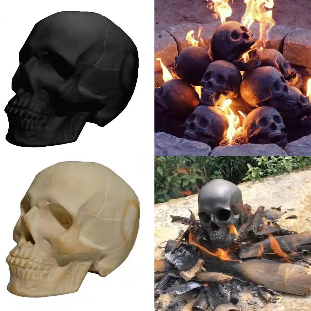 

Practical imitation skull jewelry wear-resistant plastic and exquisite Halloween stove artificial skull decoration