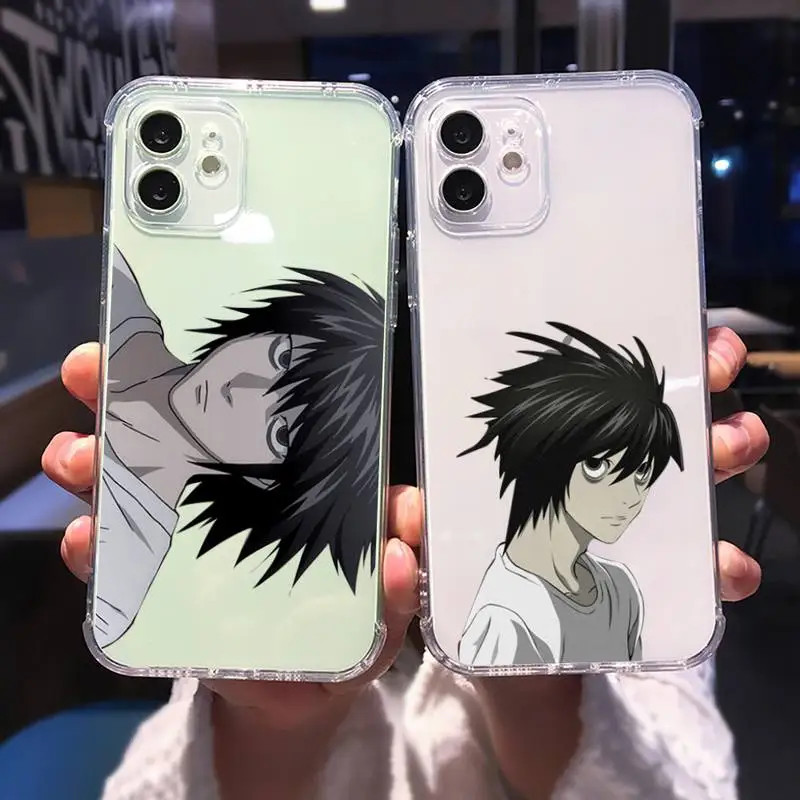 

Death Note L·Lawliet Phone Case For iphone 13 12 11 8 7 plus mini x xs xr pro max Transparent soft