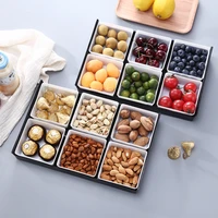 creative living room household snacks plate seasoning plate plastic dried fruit plate fruit tray snack tray candy tray