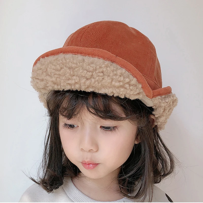 Children's Hat Autumn and Winter New Lei Feng Hats Korean Parent-child Plus Velvet Thick Windproof Earmuffs Lamb Down Cap