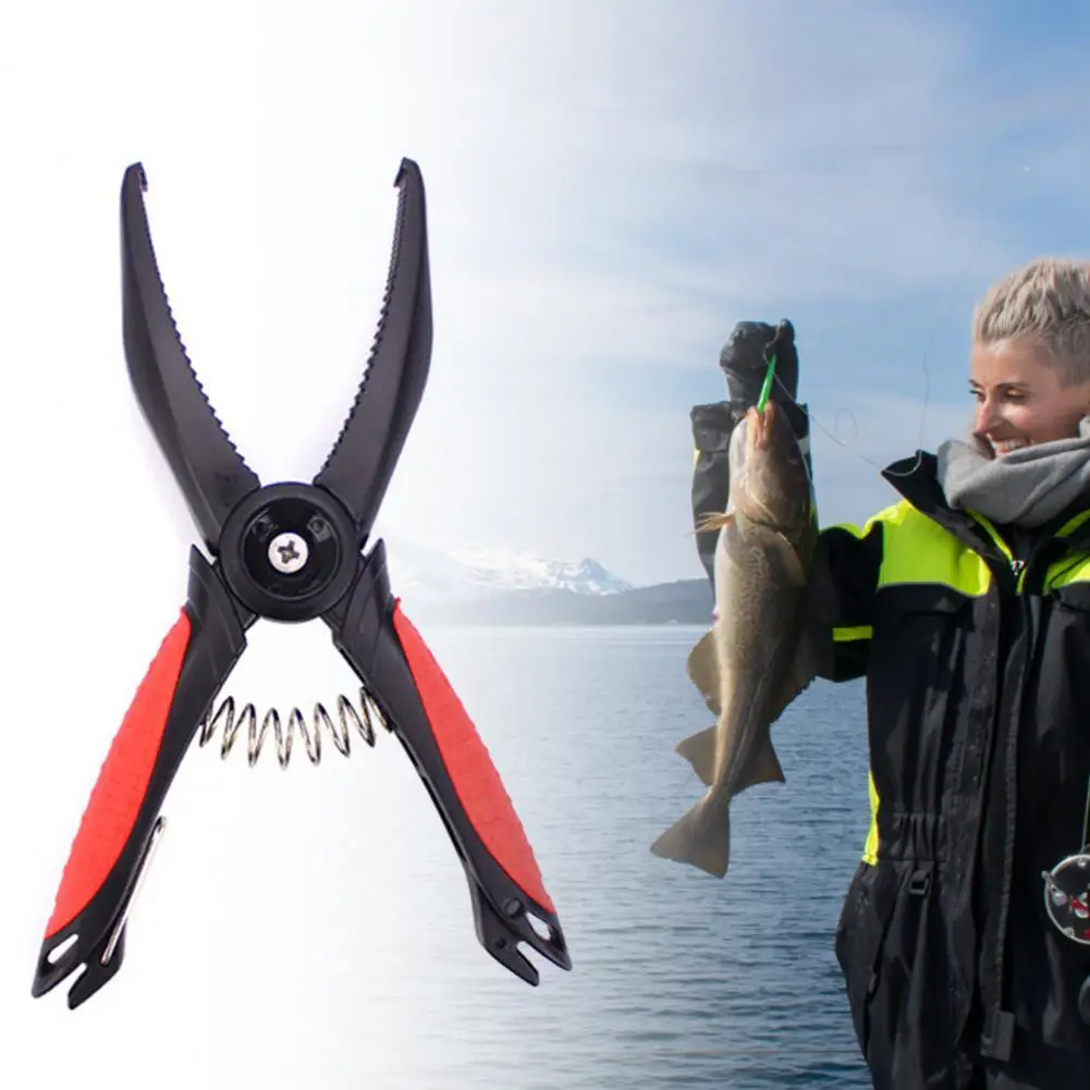 

HOT SALES Rubber Angling Pliers Anti Corrosion Lightweight Staggered Teeth Fish Grip Pliers Angling Supplies