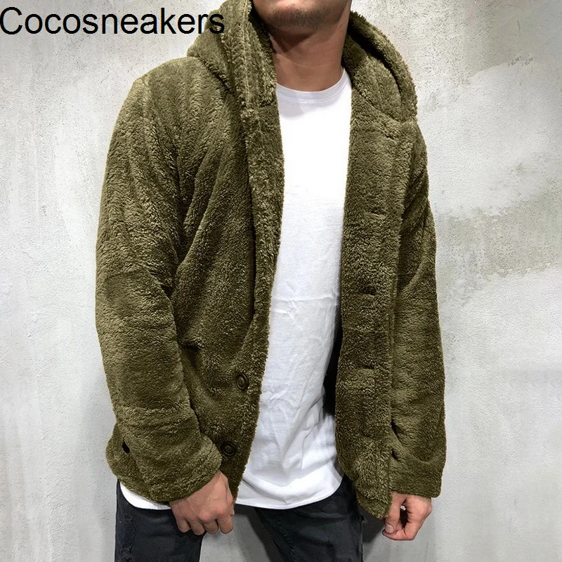

Jacket Hooded Coat Outerwear Long Sleeve Cardigans M-XXXL