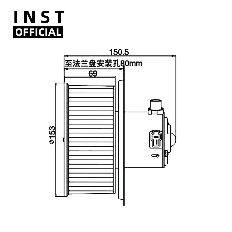 

Air Conditioning Fan AC A/C Blower Motor FOR KOBELCO-6 24V