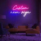 Неоновые вывески на заказ, светодиодные кавайные неоновые вывески, японское аниме гибкие светильники, персонализированные неоновые вывески, внутренний Декор для спальни