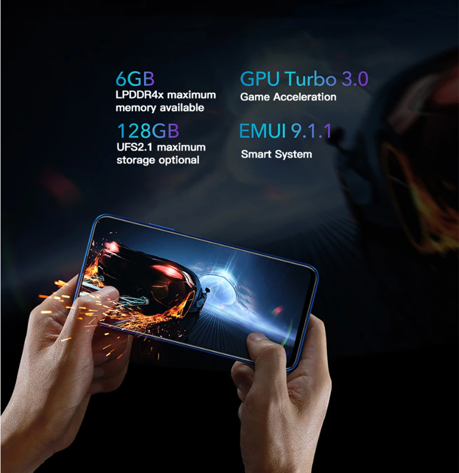 Honor 9X смартфон Kirin 810 Octa Core 6,59 дюймов полный экран 48MP 3 камеры 4000 мАч GPU Turbo мобильный телефон