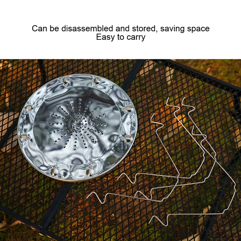 

Camp Stove Toast Rack Stainless Steel Toaster with Foldable Stand Porous Tray 4 Slice Propane Bread Toaster Rack Holder for 28GF