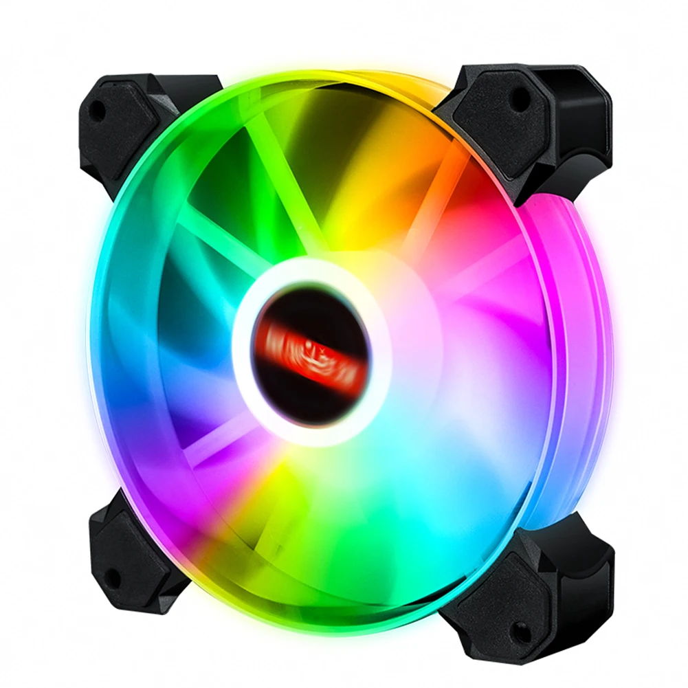 

120mm PC Case Fan Addressable RGB ARGB Silent Gaming Case Cooling Fan with 2 Hydraulic Bearings fan for Desktop PC Computer