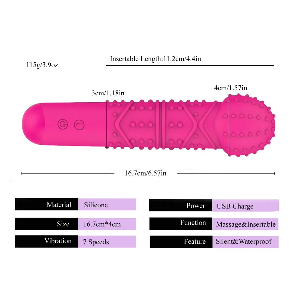 FAAK G-spot вибратор секс USB зарядка 7 скоростных режимов массажер интимные игрушки
