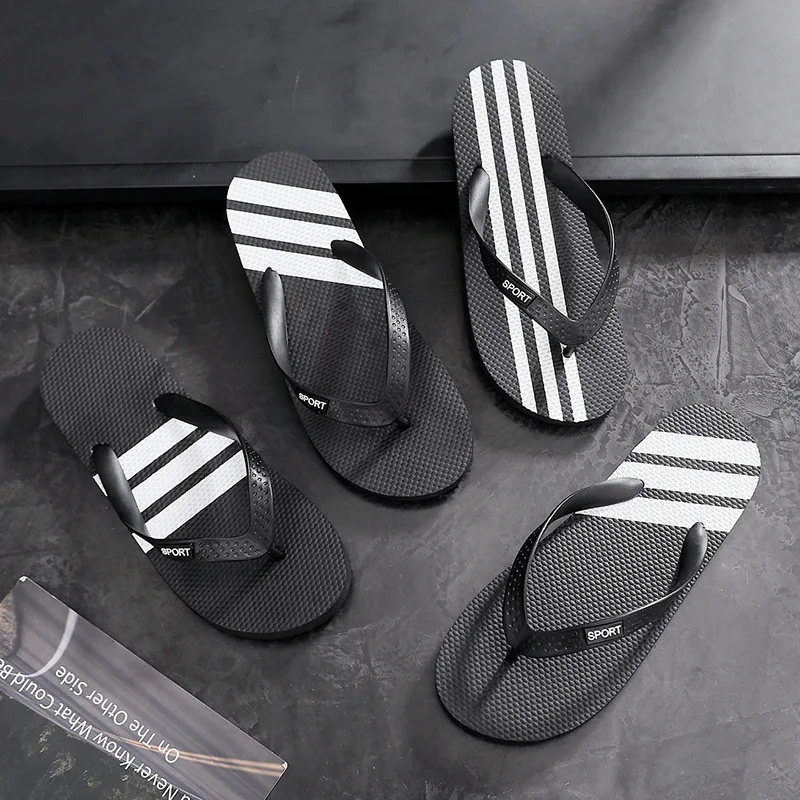 Шлепанцы для пар Мужская летняя пляжная обувь нескользящие сандалии