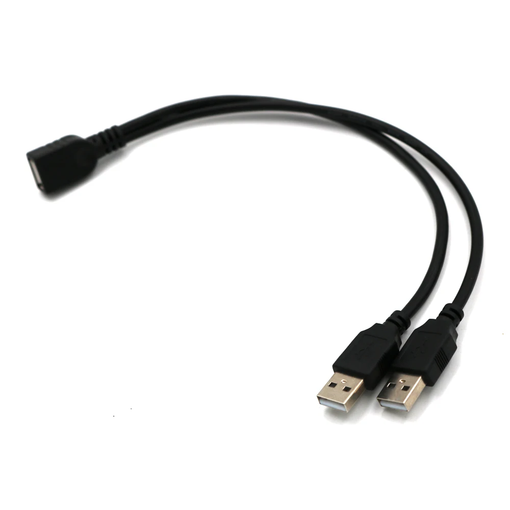 2 в 1 USB 0 удлинитель штекер гнездо кабель зарядный провод для подключения сетевой