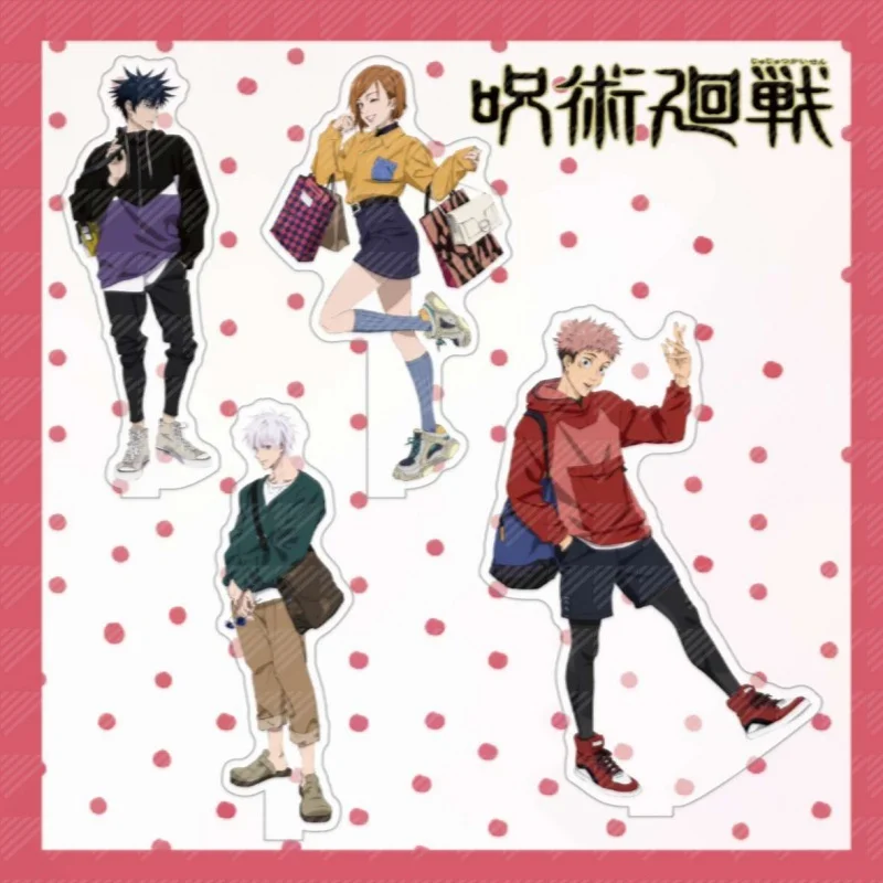 

Подставка для фигурок аниме juютсу Kaisen Fushiguro Megumi Gojo Satoru Inumaki Toge, акриловая фигурка, демонстрационная модель, пластина, декоративные украшения,...