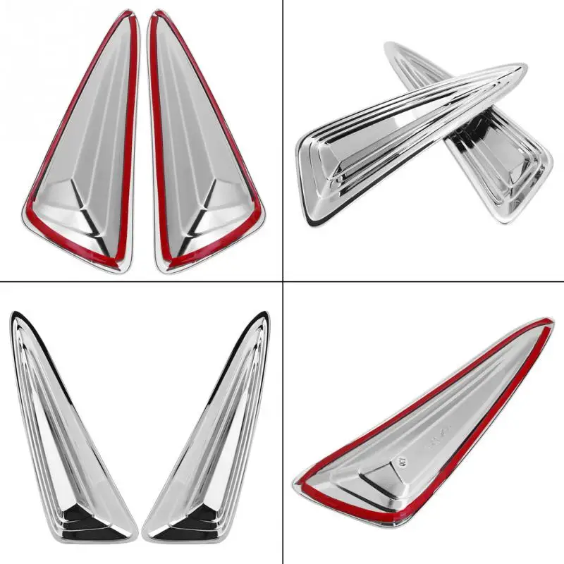 2 шт. автомобильные чехлы для противотуманных фар Хромированная передняя