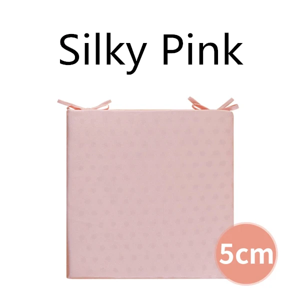 Silky Pink 5cm PurenLatex 40*40/45*45 Таиланд натуральный латекс сиденье Подушка стул бедра Ортопедическая подушка сиденье латексные коврики защита от копчика - Цвет: Silky Pink 5cm