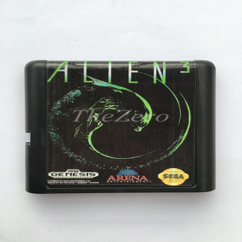 Alien 3 ЕС/японский оболочка для 16 бит карточная игра Genesis Системы Sega игры Mega Drive |