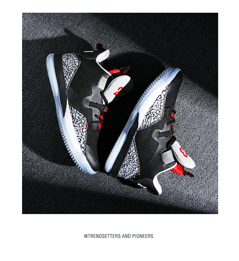 Basketball Shoes Men Women High-top Sports Air Cushion Hombre Athletic Mens Shoes Comfortable Breathable Retro Sneakers