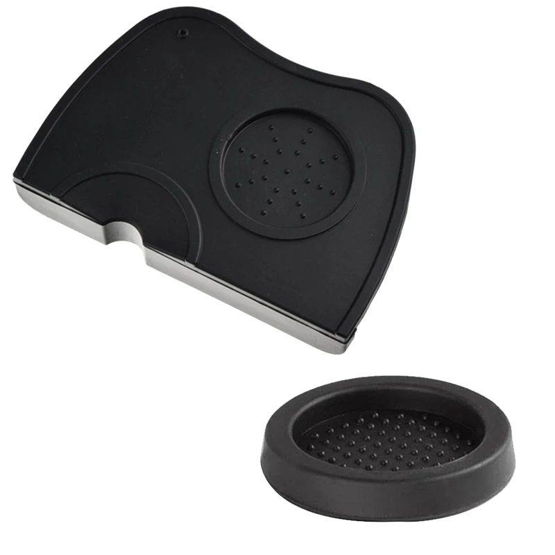 

2 Packs Espresso Coffee Tamper Mat Pad Silicone Anti-Slip Corner Pad Coffee Tools Kitchen Accessories(Single Cup+Round)