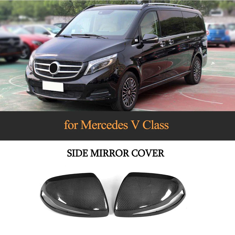 Автомобильная крышка зеркала заднего вида из углеродного волокна для Mercedes Benz V Class V250 V220