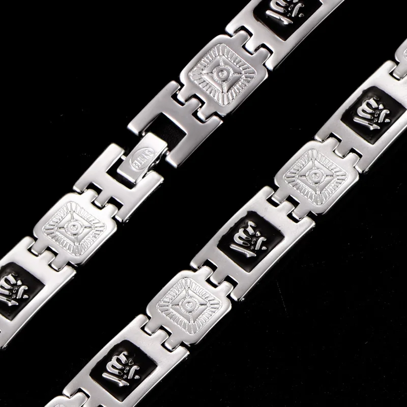 Новые модные золотистые и Серебристые мусульманские браслеты Аллаха для мужчин