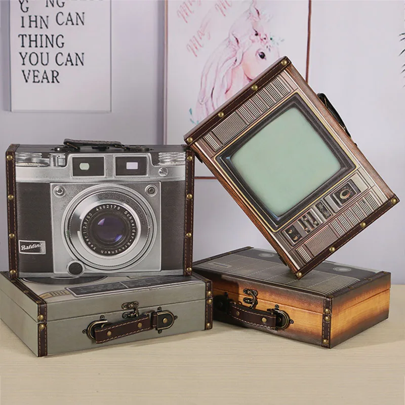 Творческий дом Приспособления узоры чемодан для хранения ящик под старину