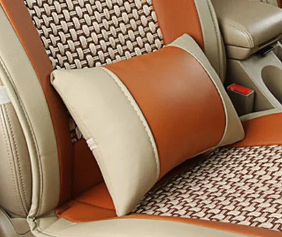 orange big pillow Универсальный размер, автомобильные подушки, подходят для большинства автомобилей, одиночное летнее крутое сиденье, подушка, четыре сезона, обычная, окруженная Автомобильная подушка - Цвет: orange big pillow