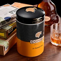 cohiba cigar tube luxury large diameter ceramics cigar humidor jar home smoking accessory with gift box