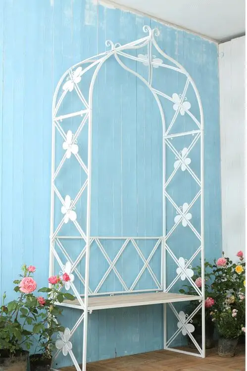 Железная белая бабочка в стиле ретро декоративные цветы американском свод сада с