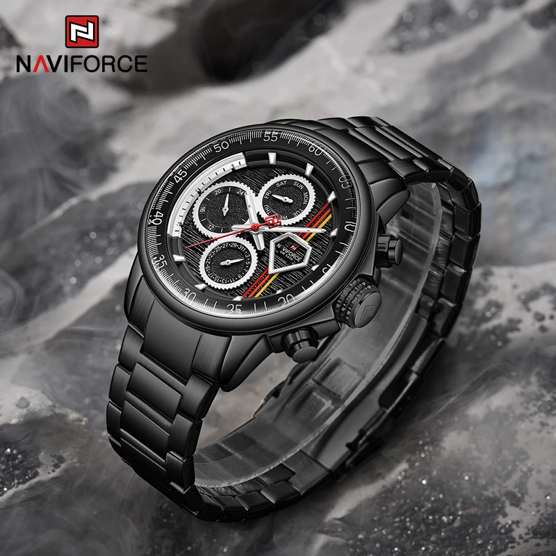 

NAVIFORCE Men's Watch Luxury Brand Business Quartz Wrist Watches Men Fashion Waterproof Multi-function Clock Relogio Masculino