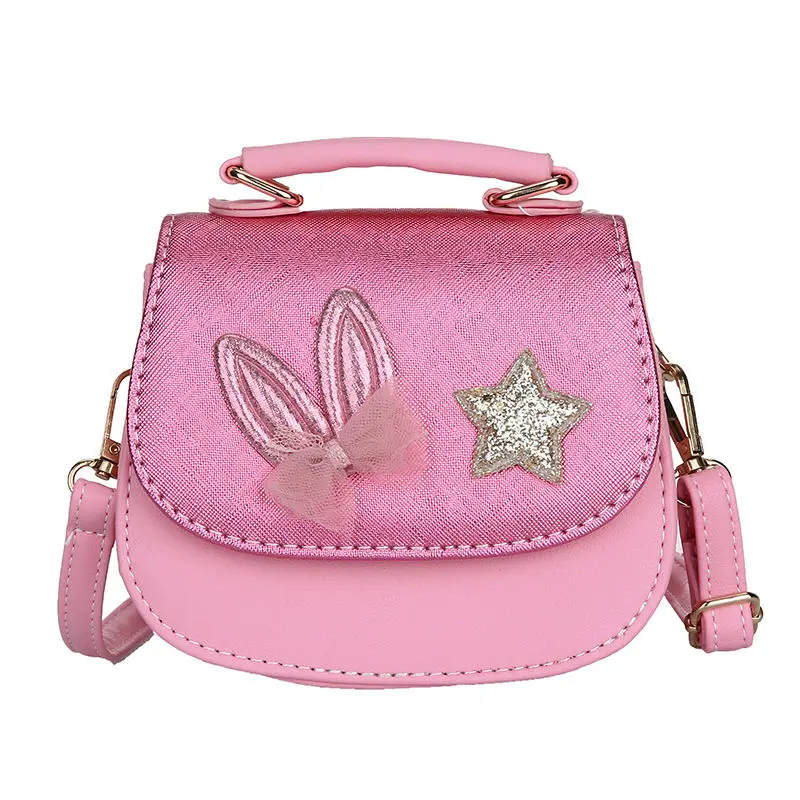 

PU Kids Kindergarten Messenger Bag Children Shoulder Bags Cute Toddler Crossbody Bags for Girl Rabbit Baby Handbag Fashion Purse