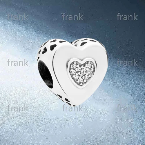 

797375CZ LOGO HEART CHARM