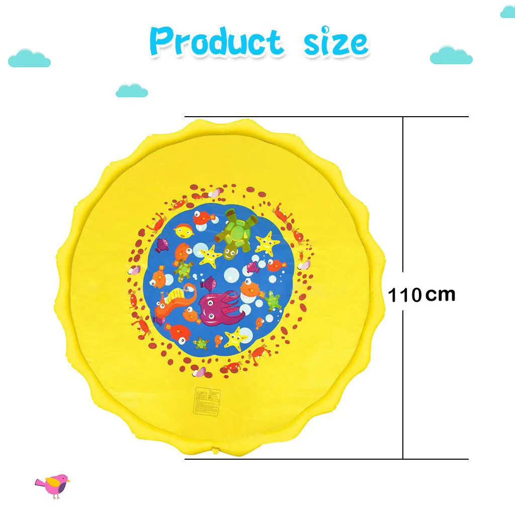 Напольный коврик с распылителем воды для газона бассейна игрушечный фонтана