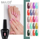 Гель-лак для ногтей NAILCO горячая Распродажа, классический цвет, блестящий Полупостоянный базовый и топовый лак