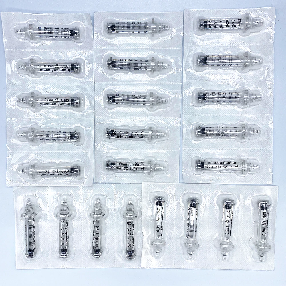 

For Face Hyaluronic Acid Pen Atomizer Disposable Water Syringe Anti-aging Wrinkle 0.3ml Ampoule Head Syringe Individual Package