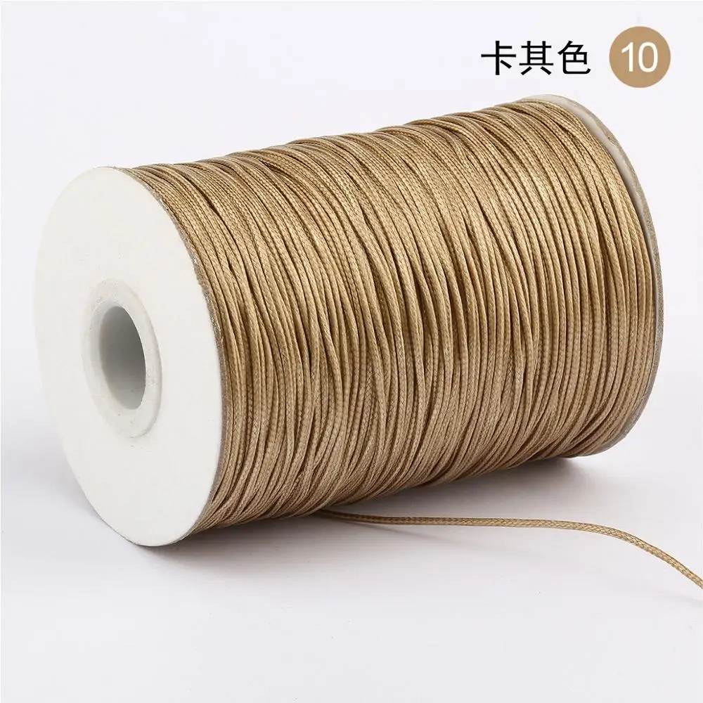 Кожаный вощеный шнур 160 м/рулон 1 мм 5 хлопковый нить ремешок ожерелье веревка