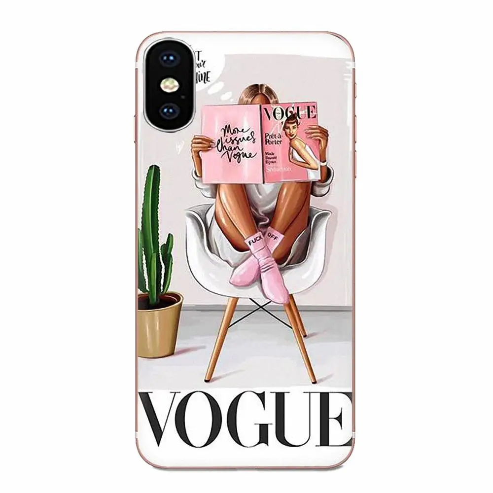 Новейший супер милый чехол для телефона Vogue Girl LG K50 Q6 Q7 Q8 Q60 X Power 2 3 Nexus 5 5X V10 V20 V30 V40 Q
