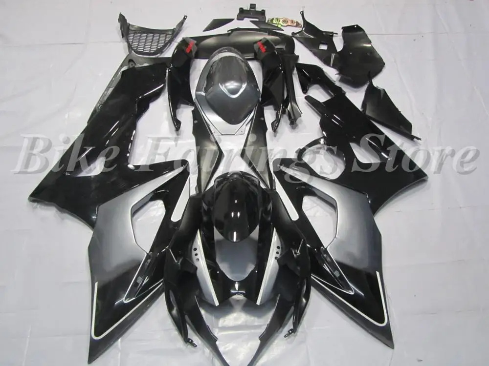 

4 подарки Новый обтекатель комплект подходит для Suzuki GSXR1000 GSXR-1000 K5 05 06 2005 2006 ABS пластик обтекатель мотоцикла черный серый