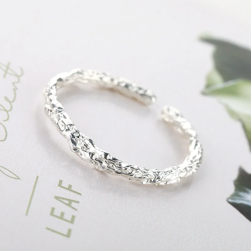 Женское кольцо для помолвки простой и изысканный мелкий сахар из серебра 925