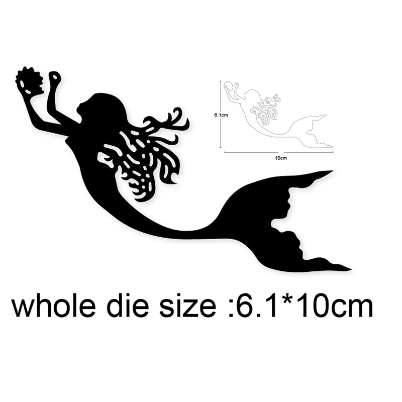 

2020 new Craft dies Shell Conch Mermaid Metal Cutting Dies Stencils for DIY Scrapbooking dies Embossing Album Paper Cards Making